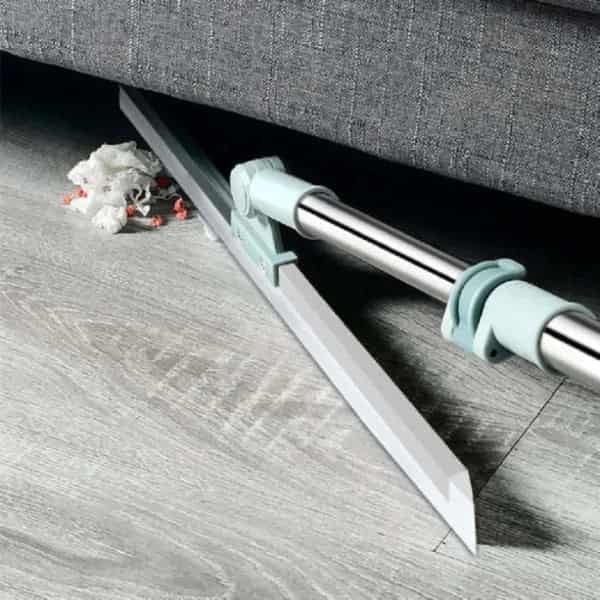 Heavy Duty Magic Broom Silicone Floor Wiper–Premium Floor Squeegee with Stainless Steel Extendable Handle